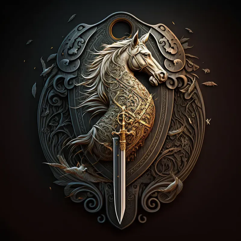 Intricate Metal Animal Emblems
