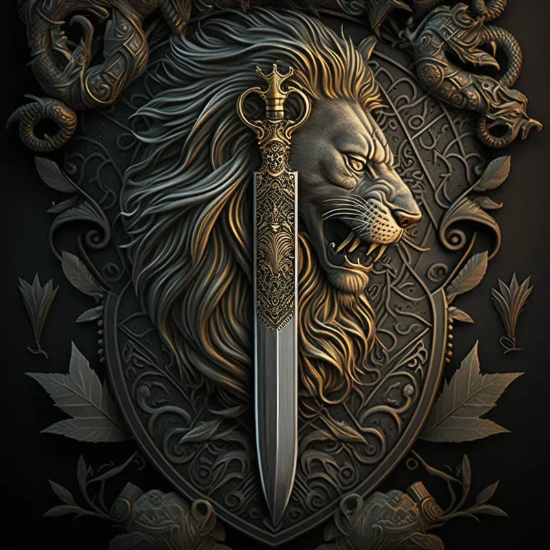 Intricate Metal Animal Emblems