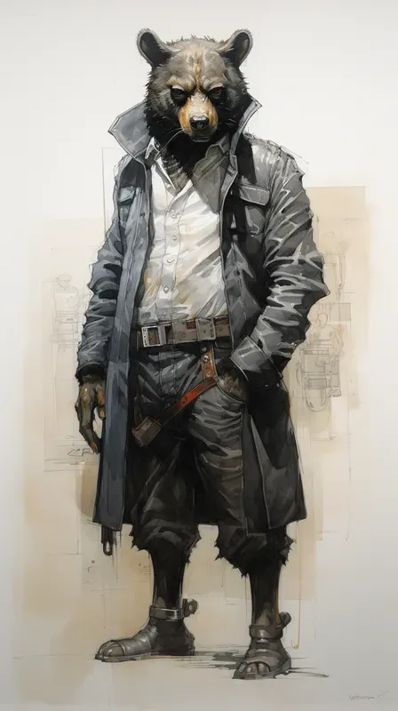 Sly Anthropomorphic Detective Animals