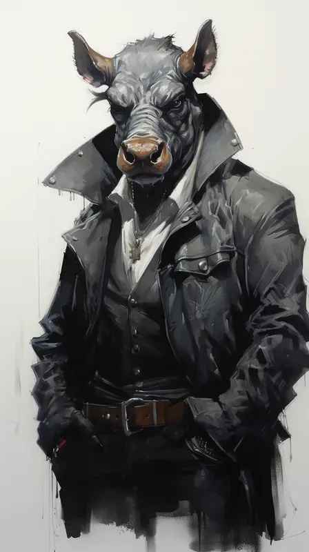 Sly Anthropomorphic Detective Animals