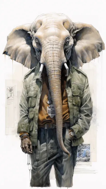 Sly Anthropomorphic Detective Animals