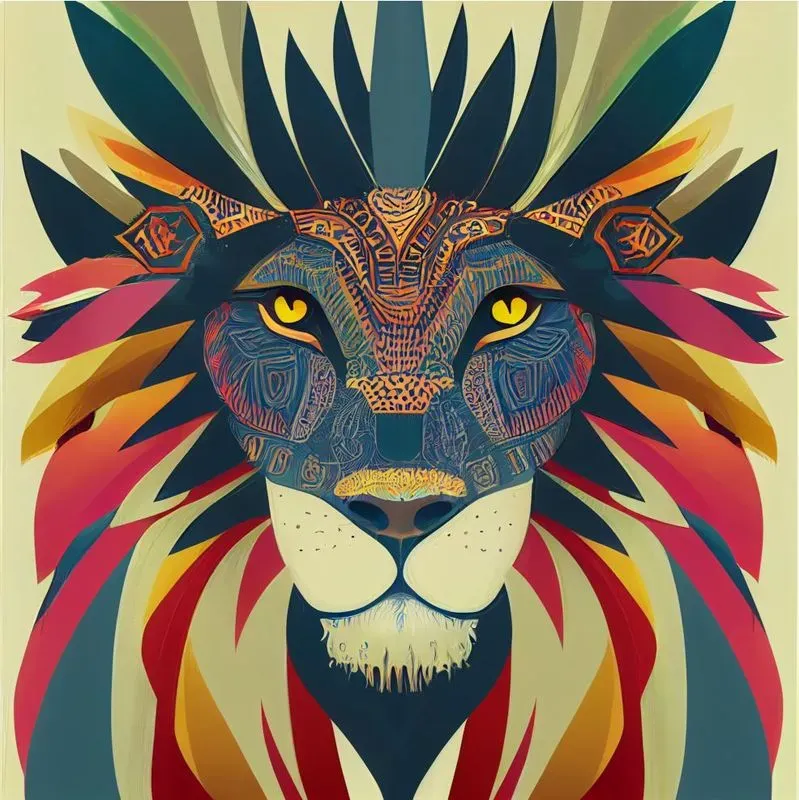 Celtic Lion Graphic