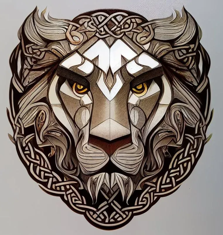 Celtic Lion Graphic