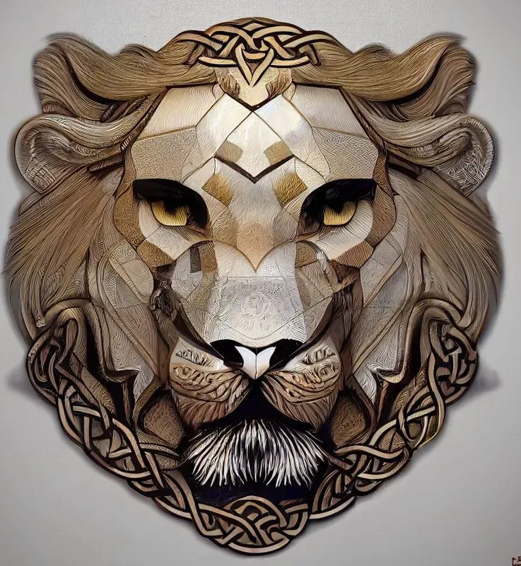 Celtic Lion Graphic