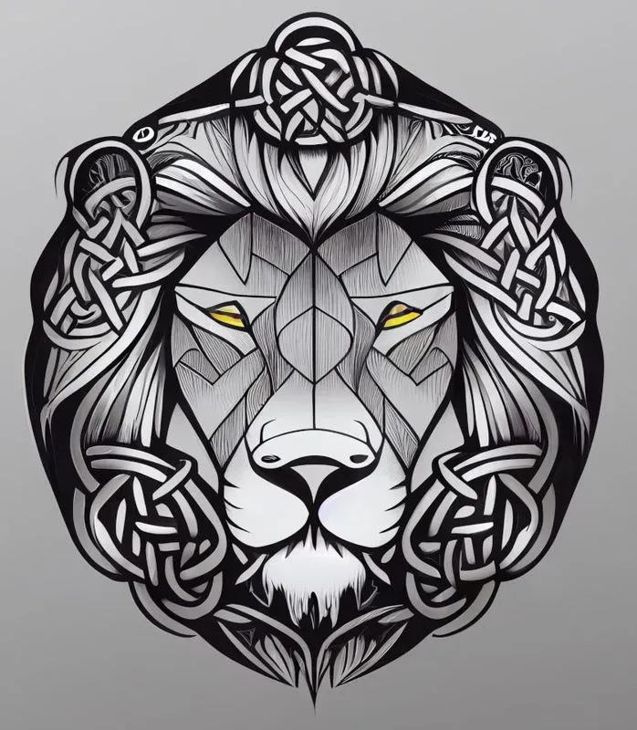 Celtic Lion Graphic