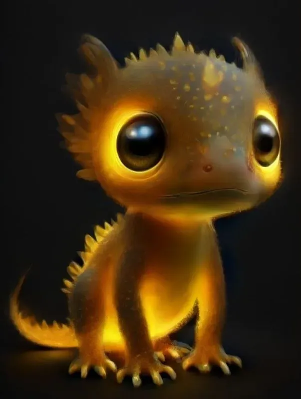 Neon Baby Dragons