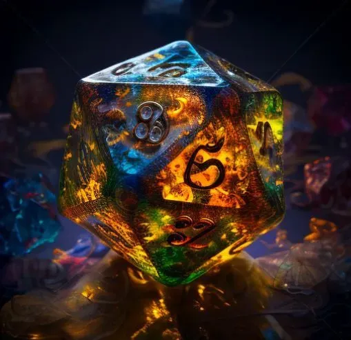 Colorful Dungeon Dice