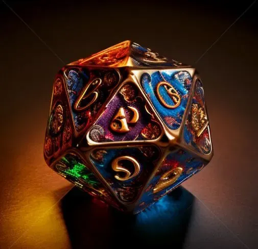 Colorful Dungeon Dice