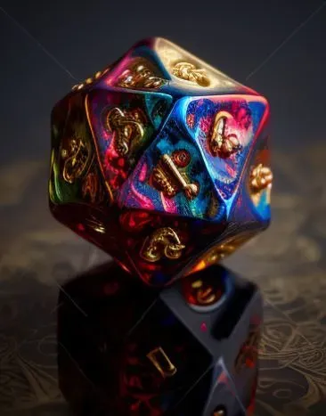 Colorful Dungeon Dice