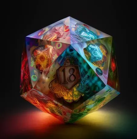 Colorful Dungeon Dice