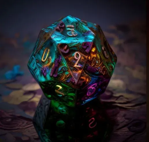 Colorful Dungeon Dice