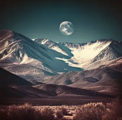 Photorealistic BW Photos Of Landscapes And Moons