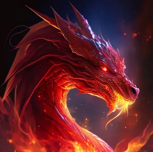 Colorful Realistic Dragon Portraits