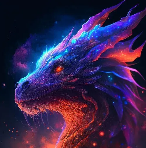 Colorful Realistic Dragon Portraits