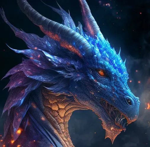 Colorful Realistic Dragon Portraits