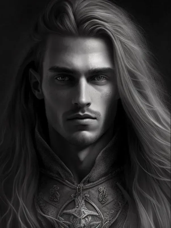Photorealistic Fantasy BW Portraits