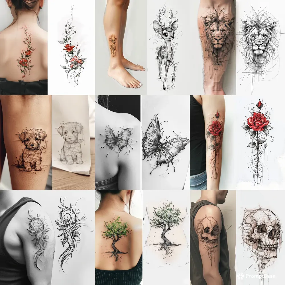 Tattoo Sketches To Skin