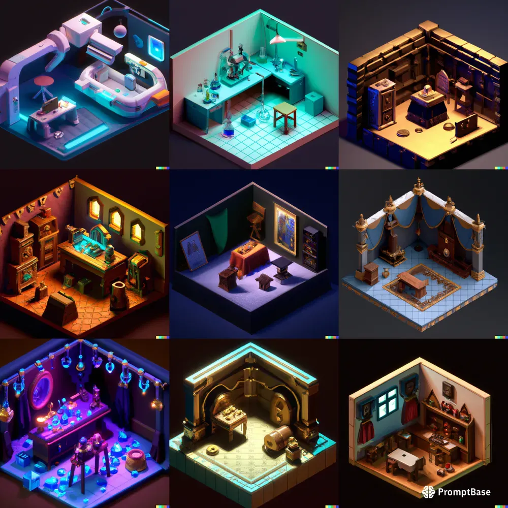 Miniature Fantasy Rooms