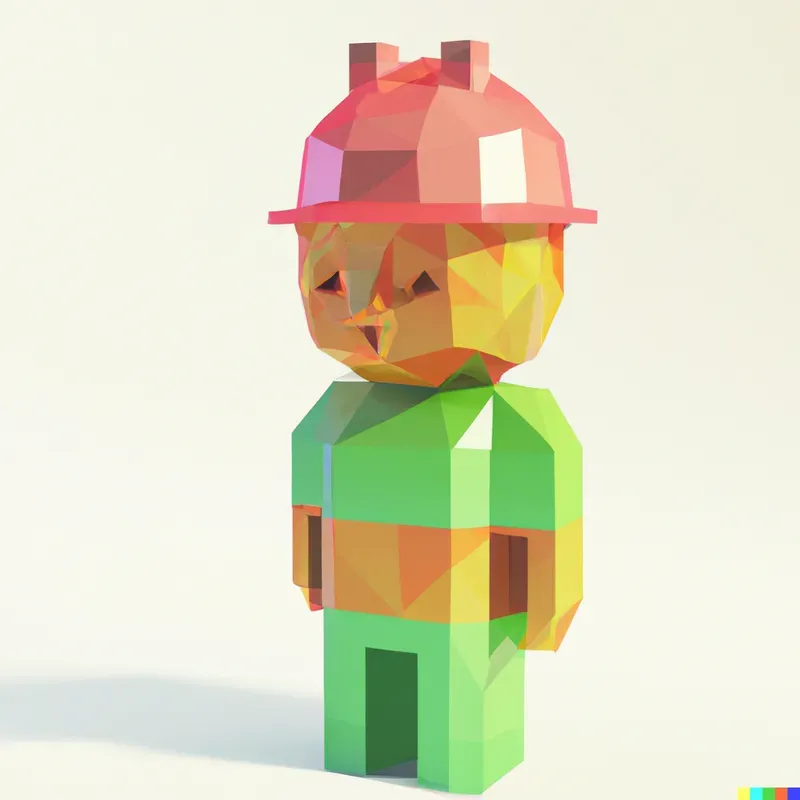 Shiny Pixel-y Object Render