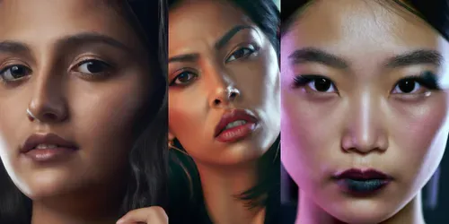 Photorealistic Portrait Women Variations generated by dalle