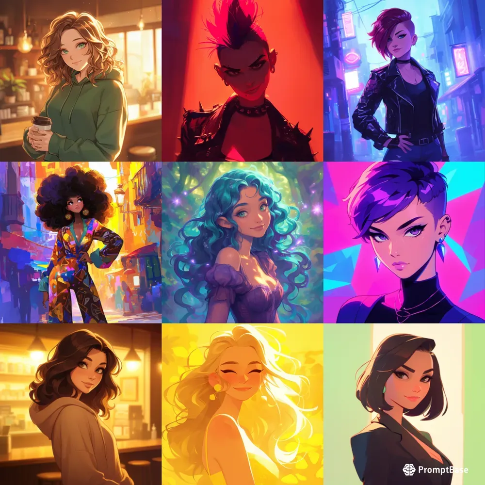 Beautiful Anime Women Art