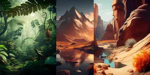 Surrealist Art With Warm Tones generated by midjourney