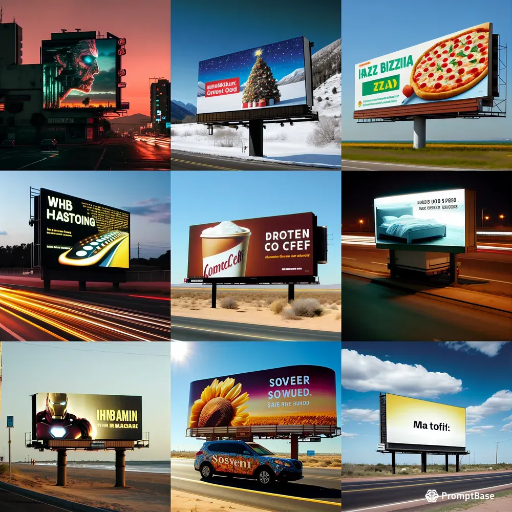 Billboards Advertising At Highways