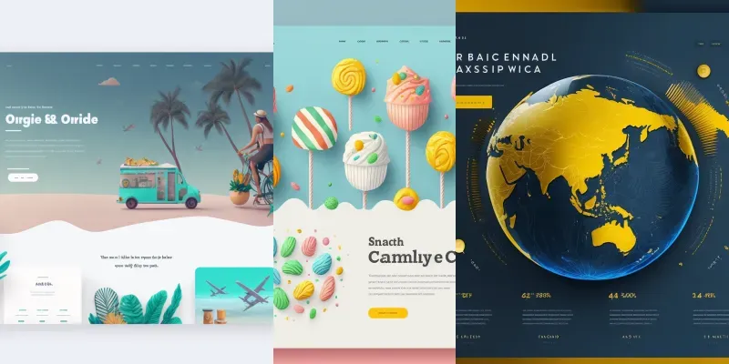 Website Mockups For Happy Customers generated by undefined
