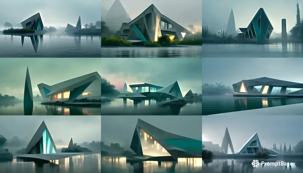 Futuristic Angular Structures