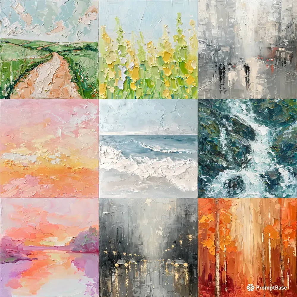 Simple And Delicate Impasto Paintings