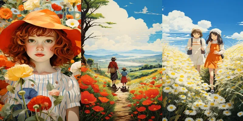 Anime Style Oil Paintings generated by undefined