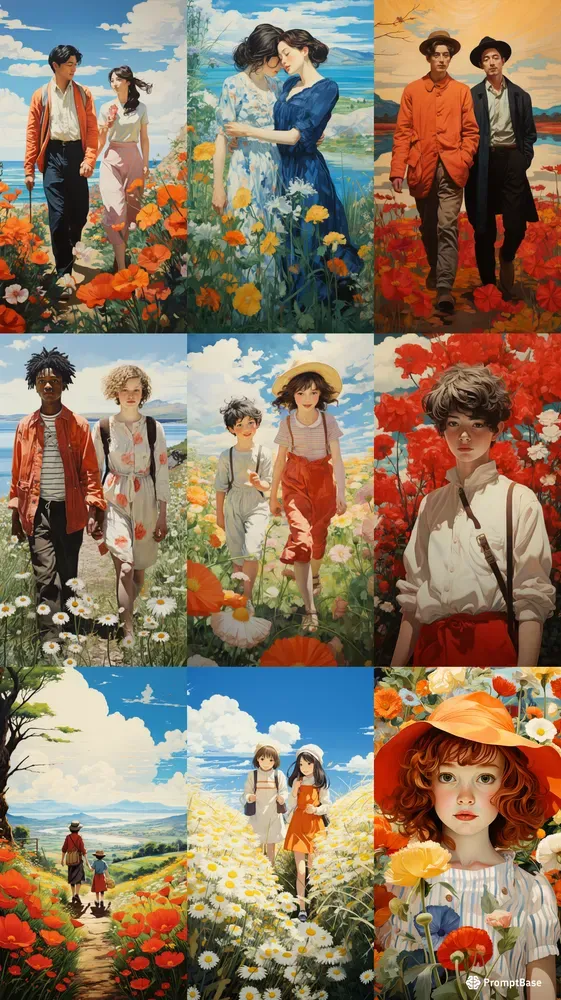 Anime Style Oil Paintings