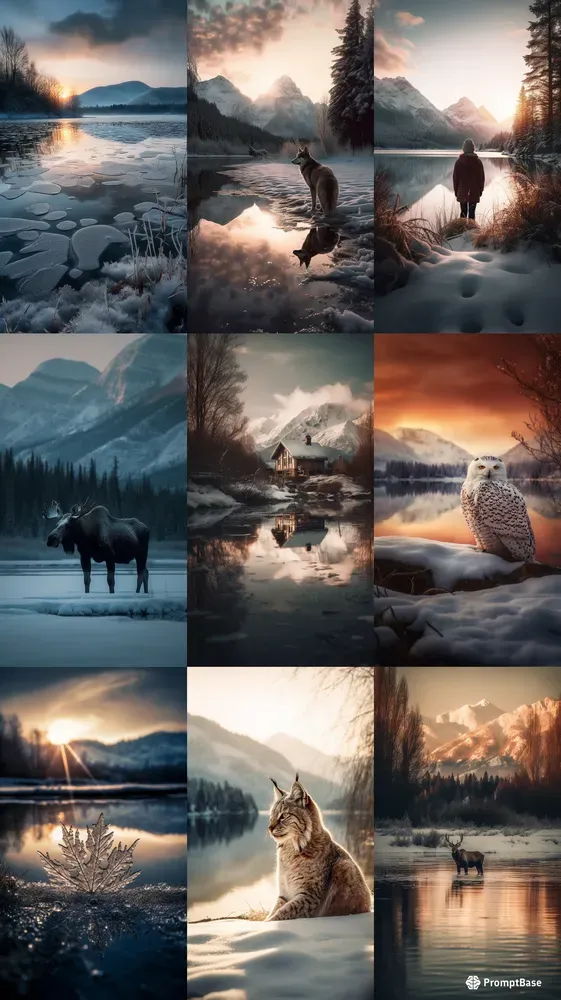 Serene Winter Scenes