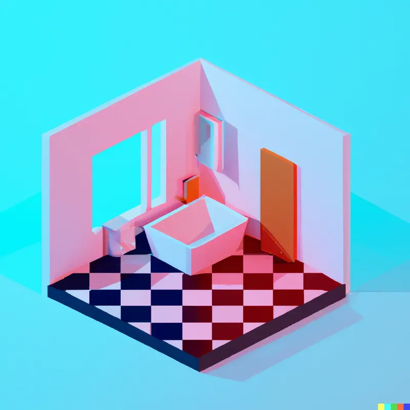 Colorful Isometric Rooms
