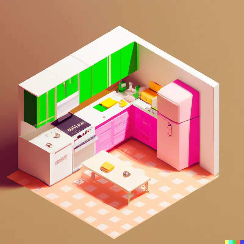 Colorful Isometric Rooms