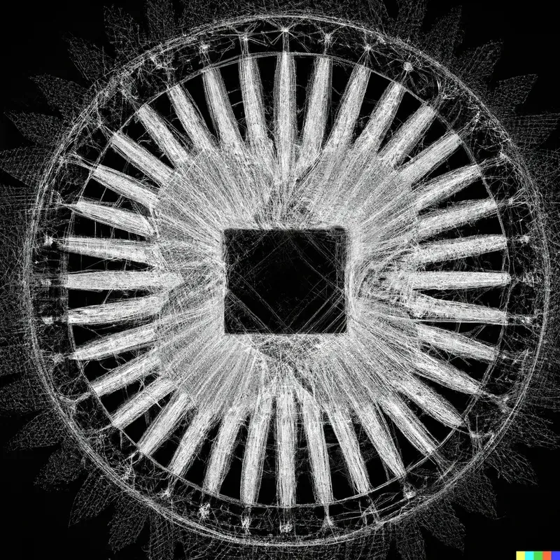 Abstract Symmetrical Line Patterns