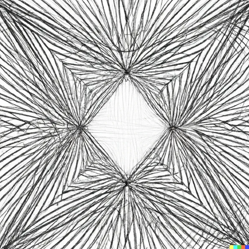 Abstract Symmetrical Line Patterns