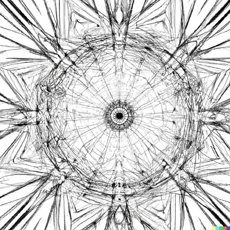 Abstract Symmetrical Line Patterns