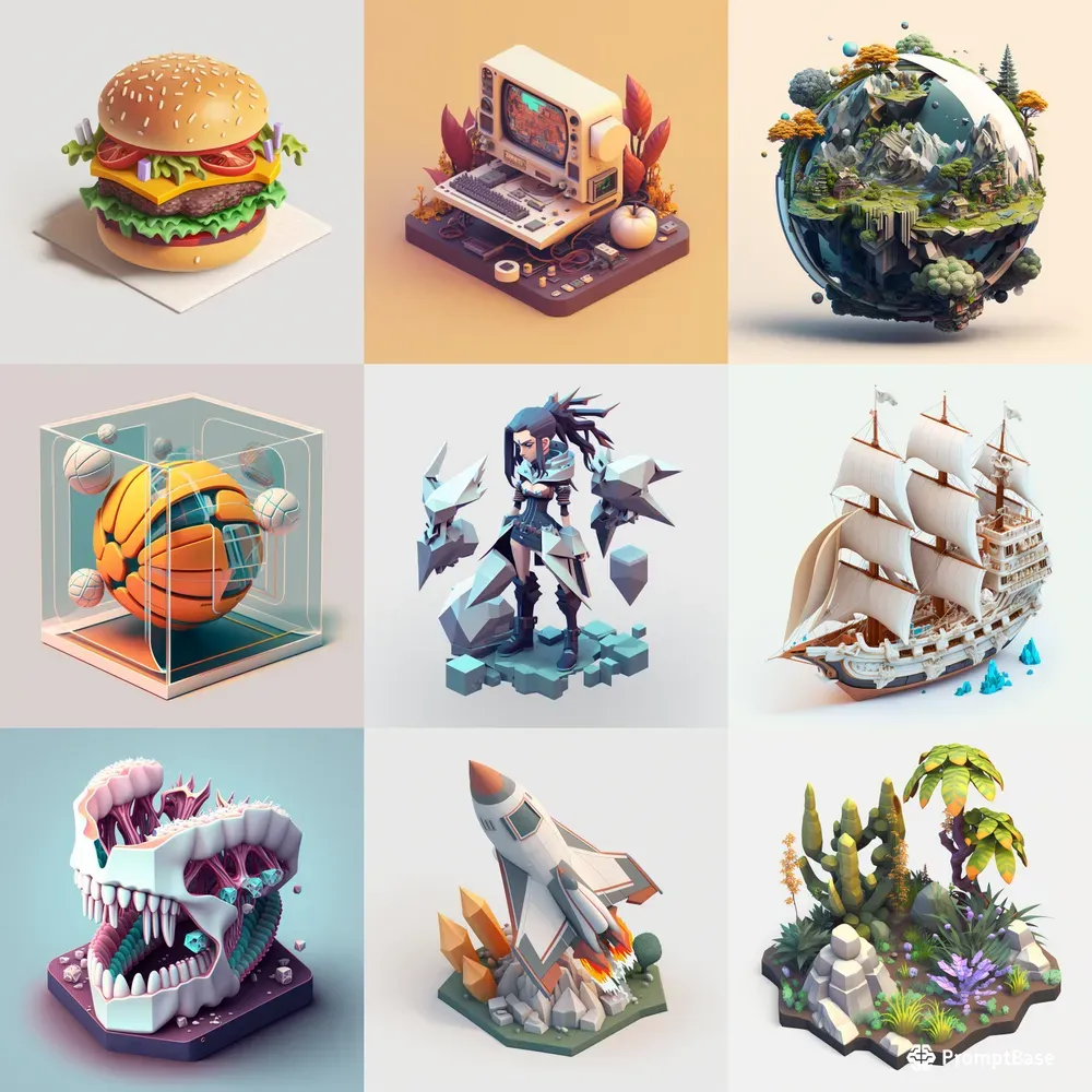 Premium Isometric 3D Models