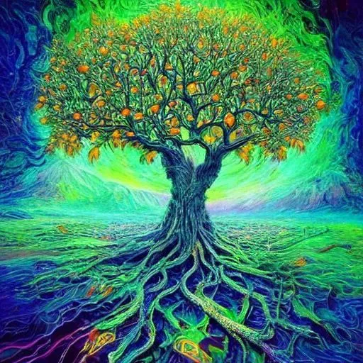 Vibrant Tree Art