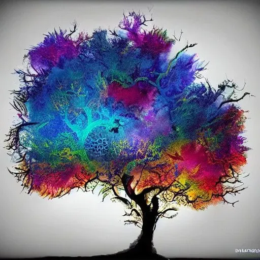 Vibrant Tree Art