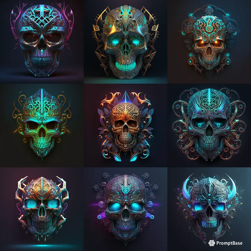 Detailed Skulls