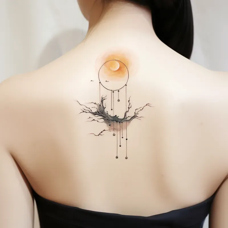 Ladies Tattoo Lively Chinese Art