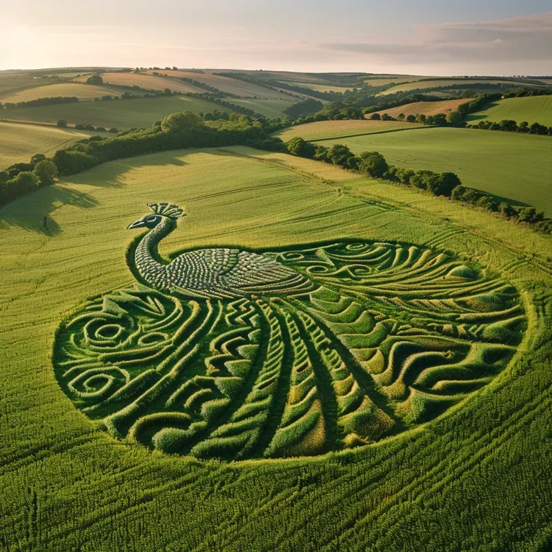 Alien Zodiac Art On Farmlands