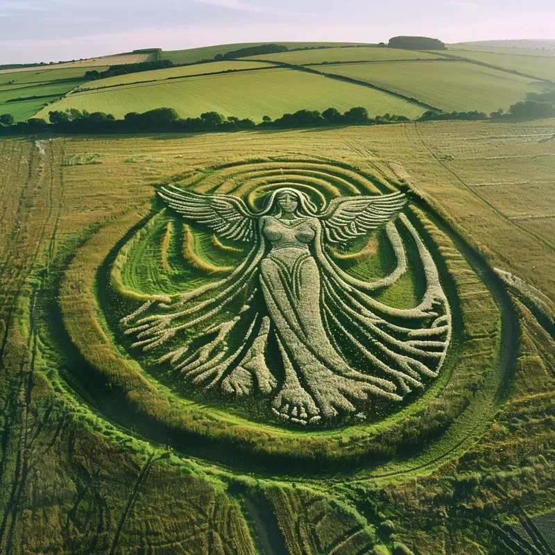 Alien Zodiac Art On Farmlands