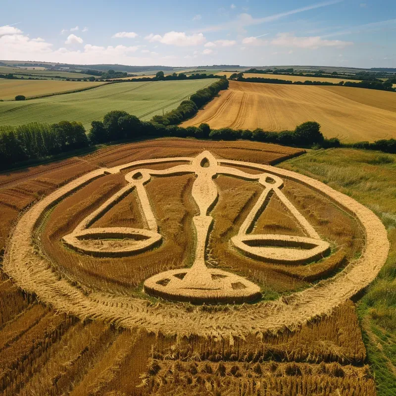 Alien Zodiac Art On Farmlands