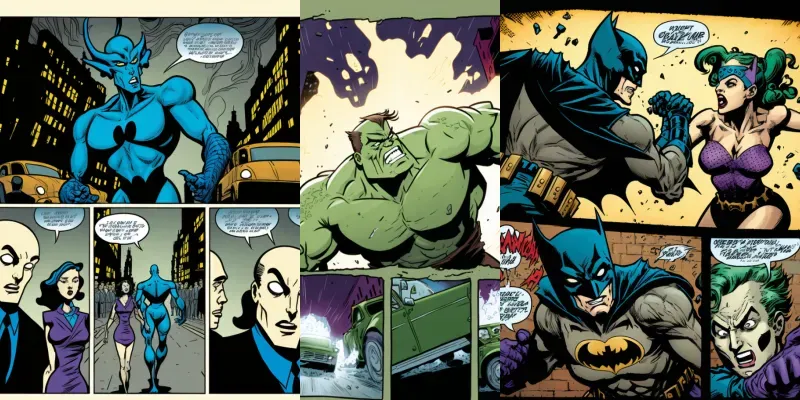 Marvel Dc Style Comics generated by undefined