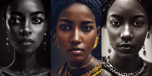 African Beauties generated by midjourney