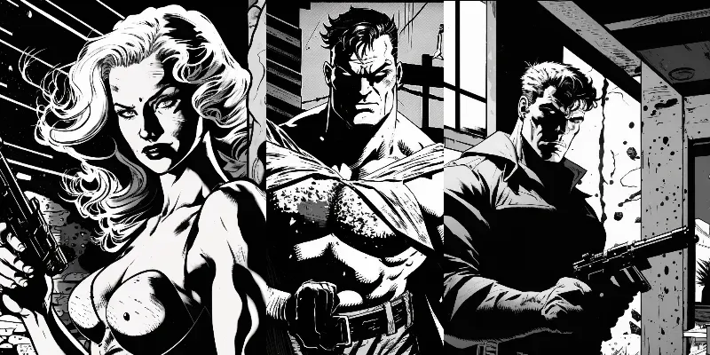 A Sin City-inspired Comic Collections generated by undefined