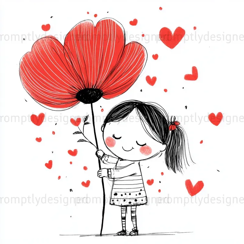 Valentines Day Line Art Designs